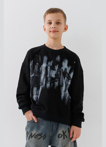 Lizi Kids світшот з візерунком для хлопчика 281 152 см shop (2000990966278) чорний повсякденний бавовна