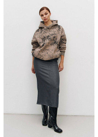 Бежевый худи мрамор бежевый mkrm4234-1, Modna KAZKA (336934137)