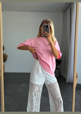 Жіночі гіпюрові штани палаццо на підкладці MonCher (347163956)