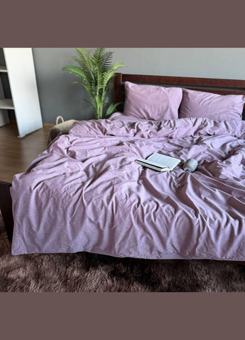 Постельное белье Washed Cotton Однотонный Евро 200 x 220 Вареный хлопок Бузковая 70 х 70 No Brand (307361331)