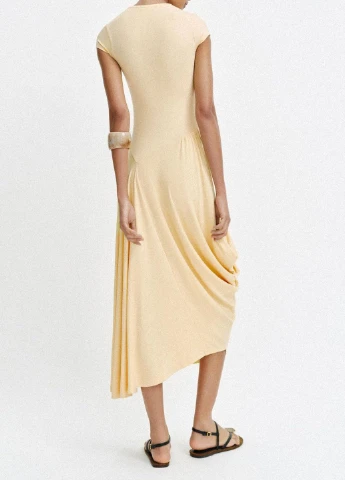 Айвори платье Zara однотонное