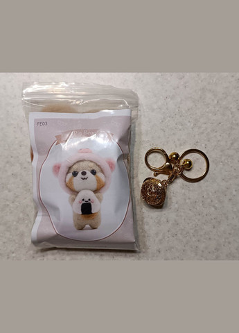 Набір для валяння з вовни брелок ведмежа Сюн Чжу Порося + інструменти No Brand 1919 (316257974)