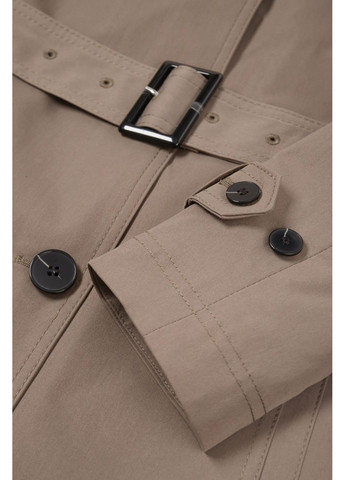 Оливкове (хакі) демісезонне Однобортний тренч C&A