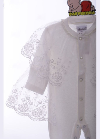 Чоловічок з шапкою для дівчинки трикотажний Ваву girl молочний 62 см (41369) BABYKROHA (315423868)