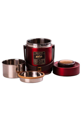 Термос для еды King Boss 1,5 л с двумя контейнерами из нержавеющей стали, TS Kitchen (328603428)