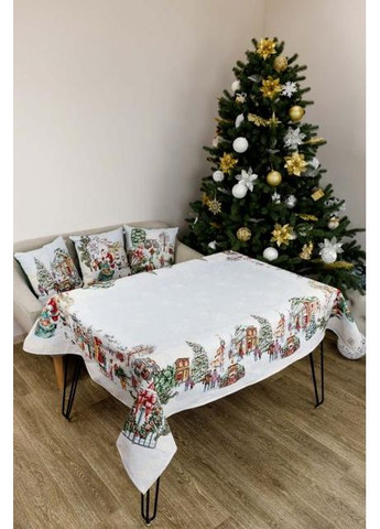 Скатерть гобеленовая VILLAGE Бежевый / Голубой / Белый / Желтый / Зеленый / Коричневый / Розовый / Красный Прованс (349859247)