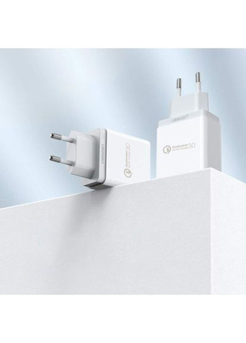 Зарядное устройство 1xUSB 18W (USB A QC 3.0) Fast Charger White CD122 Ugreen (368631359)