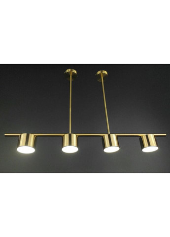 Люстра світлодіодна стельова LED світильник для квартири на стелю ледве 27719 Латунь 33-63х10х100 см. Sunnysky (335975115)