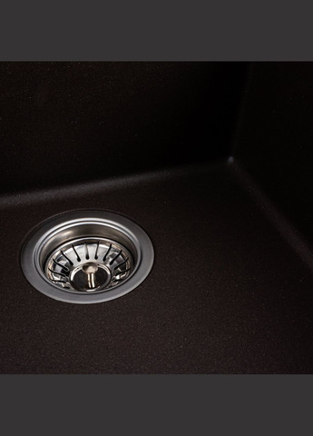 Гранитная мойка для кухни RUBA 4040 матовая Темная скала Valeso (358059571)