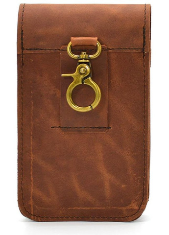 Мужская сумка чехол для телефона на пояс на ремень из натуральной кожи маленькая Коричневый 35298 TARWA (333594243)