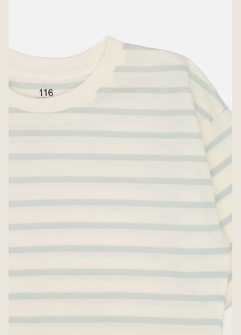 Молочная летняя футболка с коротким рукавом для мальчика цвет молочный цб-00271764 Yuki