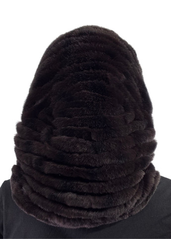 Жіночий хутряний капюшон на голову з натурального хутра кролика Меховой Стиль Труба (347317335)