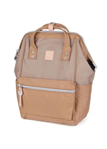 Рюкзак жіночий водостійкий текстиль 17л на 1 відділення розмір 28×40×17 см 1881-10 USB капучино Himawari (314808807)