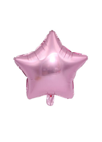 Кулька зірочка фольгована 10 дюймів рожевий Jannet кулька (336904423)