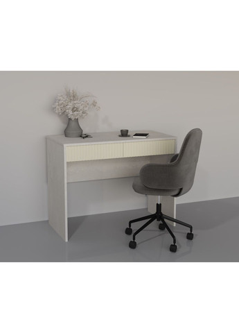 Комп'ютерний стіл YOUNG RAL 100х50 Шовковий камінь/кремовий Intarsio (372178455)