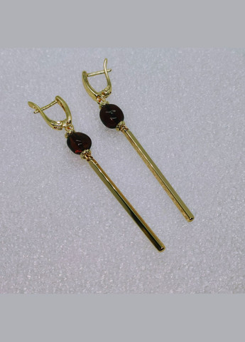 Серьги 3153 из натурального янтаря MINOV (315780004)