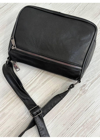 Жіноча сумка чорна натуральна фактурна шкіра 102032/1 No Brand (353302865)