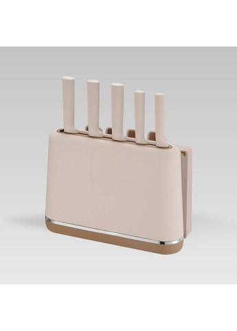 Набор кухонных ножей и разделочных досок MR-1412-BEIGE, 10 предметов, бежевый. Maestro бежевые,