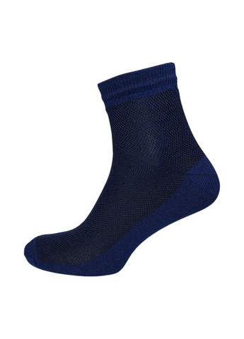 Синие набор носков сетка классик коттон 10 пар синий Лео однотонные (336213591)