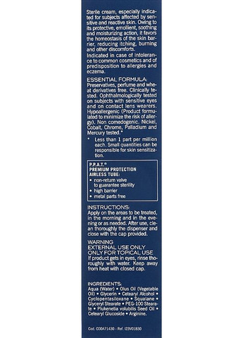 Стерильний крем для чутливої шкіри обличчя, схильної до подразнення Difesa Sterile Cream 50ml (897448-59370) Rilastil (368646303)