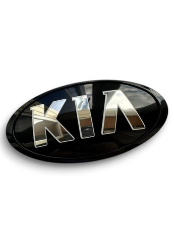 Емблема чорна (обод чорний) 114х57 мм (скотч + 2 напрямні) 863183R500 Kia (369611719)
