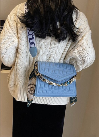 Жіноча сумка крос-боді блакитна No Brand (290665307)