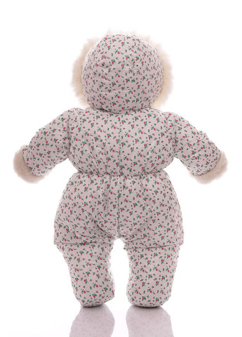 Человечек на меху для девочки с принтом розочек белый 74 см (50707) BABYKROHA (297200097)