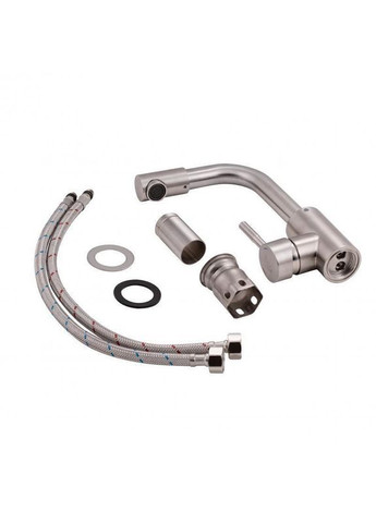 Смеситель для умывальника EKO1B-01, сатин Wezer (373267135)