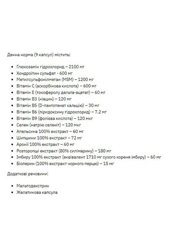 Добавка для суглобів з вітамінами та екстрактами Flex GCM, 180 таблеток Stark Pharm (361115653)