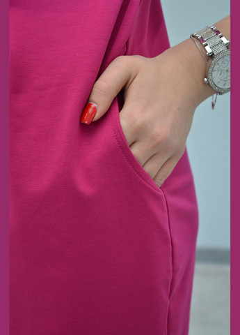 Розовое летнее женское платье, короткий рукав, разные цвета (, m, l, xl), s No Brand однотонное