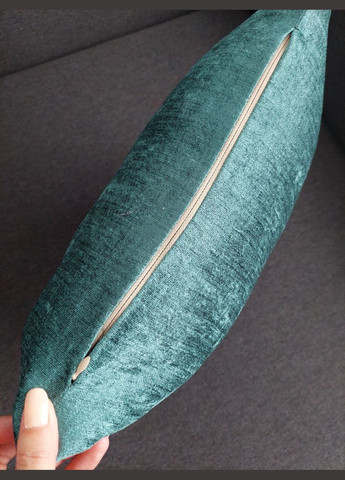 Декоративна наволочка бірюзового кольору. Велюрова квадратна наволочка 40*40см Sofia Наволочка (338624922)