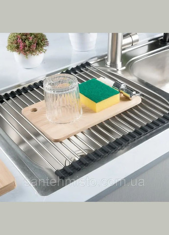 Комплект чорної мийки на кухню та змішувача з нержавіючої сталі NB-5045 Nett (336935093)