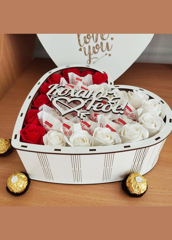 Подарочный бокс в форме сердца с конфетами Raffaello (ar101) No Brand (315888803)
