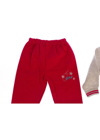 Костюм на флисе для девочки трикотажный Мишка малиновый 86 см (34023) BABYKROHA (297197512)