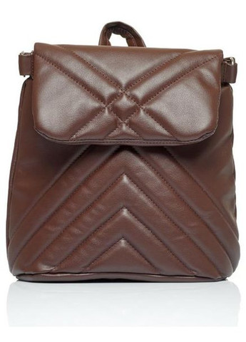 Рюкзак жіночий з екошкіри 11 л міський маленький Коричневий 39777 Sambag (355884698)