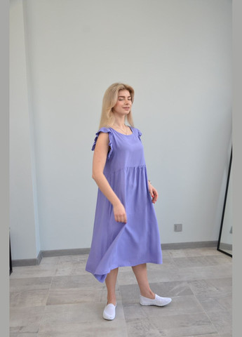 Лиловое женское платье, короткий рукав, разные цвета (размеры: l, ) xl, No Brand