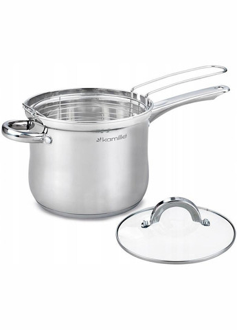 Каструля-фритюрниця Mystery 3.5л з друшляком Kamille (330020458)