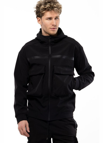 Чорна демісезонна кофта windstopper чоловіча af 21723 чорна Freever