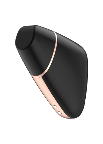 Вакуумний кліторальний стимулятор Love Triangle Black з керуванням через інтернет Satisfyer (385659015)