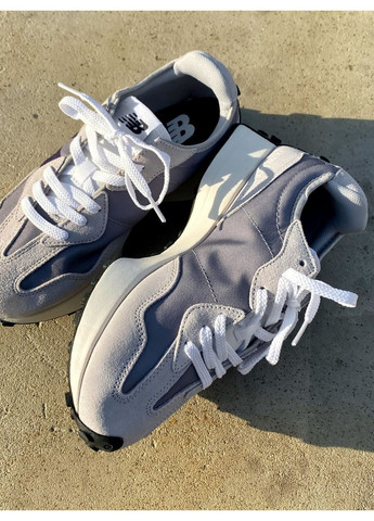 Серые демисезонные кроссовки мужские new balance 327 grey / violet нью беланс 327 No Brand