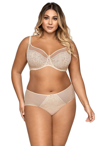 Трусики бразилиана с кружевом Ava 1396 Crystal beige-1 (294844742)
