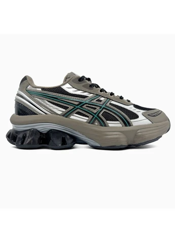 Чорні літні кросівки asics gel-kinetik fluent black/dark taupe асікс гель No Brand