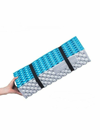 Килимок туристичний складаний одномісний IXPE Thickened NH20FCD07 кемпінговий з алюмінієвою плівкою, 187x56x2,5 см, жовтий Naturehike (353505642)