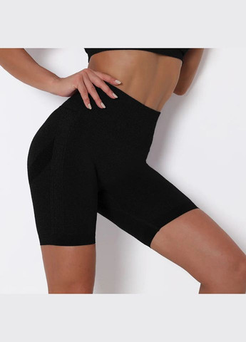 Велосипедки-шорты женские с пуш-ап TieDye 18888 S черные Fashion (336874039)