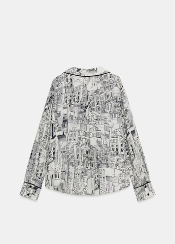 Комбинированная блузка Zara