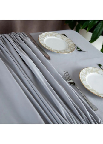 Скатертина водовідштовхувальна Aquastop Light Gray С-04189-29833 150х200 см світло-сіра ТЕП (362115209)