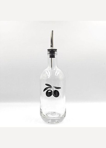 Набір пляшок для олії та оцту з дерев'яною підставкою 2 шт. 500 мл (мал.) No Brand (298794635)