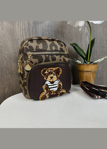 Жіноча міні маленька сумочка Леопардовий (1469ДКл) No Brand сумка (341085570)