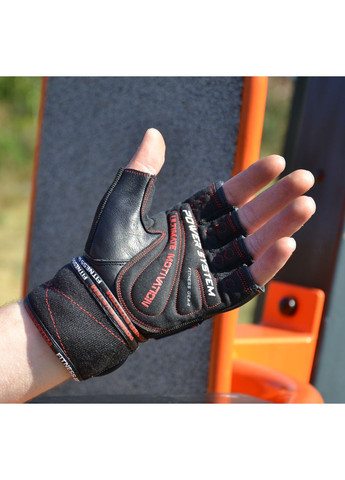 Рукавички для фітнесу PS-2810 Ultimate Motivation Black/Red Line Power System (387405734)