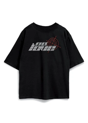 Футболка оверсайз унисекс со стразами No Love Taboo clothing company (393334896)